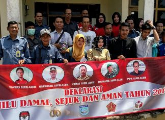 Masyarakat Aluh-Aluh Deklarasikan Kampanye Damai Pemilu Serentak 2019