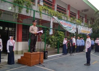 Pesan Aipda M Yanuri Sebagai Inspektur Upacara Sumpah Pemuda di SMP Negeri 7