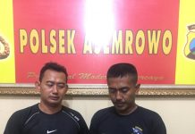 Karena Barang Bawaannya, Security ini di Amankan Unit Reskrim Polsek Asemrow