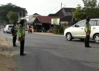 Stop Hoax, Pesan Srikandi Banjar Bungas Kepada Pengguna Jalan