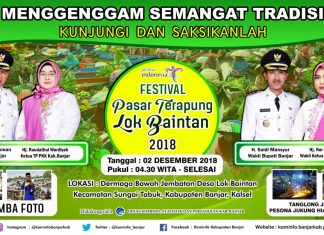 Festival Pasar Terapung Lok Baintan, Kembali Di Gelar