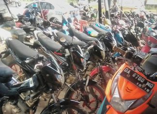 20 Unit Sepeda Motor Balapan Liar Diamankan Satlantas Polres Batola