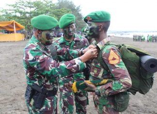 Pengukuhan Baret Dan Brevet Infanteri Kepada 540 Siswa Diksacabpaif Angkatan 91 2018