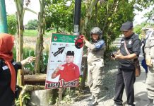 Bawaslu Batola Tertibkan 96 APK Caleg Yang Melanggar Estetika ?