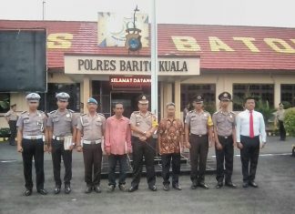 6 Personel Polres Batola dan 2 Orang Anggota Masyarakat Terima Penghargaan