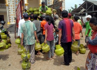 200 tabung gas LPG 3kg siap dibagikan di Operasi Pasar Tunggul Irang