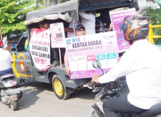 Jelang Pemilu Serentak 2019, Polsek Berangas Gelar Apel Gabungan