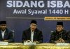 1 Syawal 1440 Hijriah, Jatuh Pada Hari Rabu
