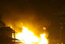 Malam Lebaran, Anjir Pasar Dikejutkan Kobaran Api Dirumah Warga