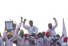 Jelang Haornas, Karateka Massal di Banjarmasin pecahkan rekor MURI 