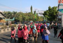 Minggu, Senam bersama dan jalan sehat, penuhi RTH Ratu Zalecha Martapura