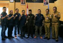 Bupati Banjar H. Khalillurahman bersama Kadis Kominfo, terima kunjungan PWI Musi Banyuasin dan rombongan