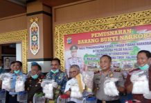 Polda Kalsel musnahkan barang bukti narkoba, hasil pengungkapan terbesar di Banua