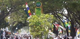 Malam puncak acara haulan Guru Sekumpul, penuh dengan lautan jemaah haul