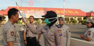 Antisipasi virus Corona, Polres Batola terapkan bersih bersih tangan