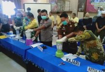 Polres Banjar musnahkan barang bukti hasil Operasi Antik Intan 2020