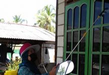 16 desa di Kecamatan Tamban lakukan penyemprotan disinfektan untuk memutus mata rantai Covid-19