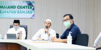 Satu pasien terkonfirmasi positif asal Kabupaten Banjar, di nyatakan sembuh