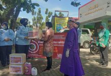 Lapas Perempuan Martapura, berikan batuan APD dan masker kepada tenaga medis dan aparat Kepolisian