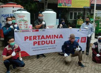 Pertamina bersama ACT Kalsel bantu 5 unit Wastafel Portable untuk masyarakat di wilayah Kecamatan Banjarmasin Barat