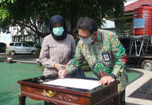 PT. Tedmonnido Pratama Semesta, serahkan 2 tandon untuk fasilitas cuci Tangan