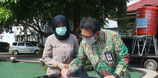 PT. Tedmonnido Pratama Semesta, serahkan 2 tandon untuk fasilitas cuci Tangan