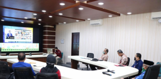 Bupati Banjar dan bersama kepala SKPD, ikuti konferensi video pembukaan musrenbangnas 2020