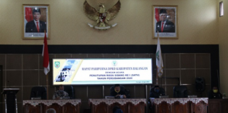 DPRD Kabupaten Balangan menggelar rapat paripurna penutupan masa sidang I tahun 2020