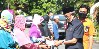 Bantuan Sosial Tunai (BST) tahap pertama, mulai di salurkan di Kabupaten Banjar