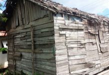 Tak layak huni, rumah nenek Sarikam, dibedah Pemerintah Desa Beringin bersama warga