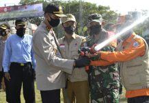 Polres Barito Kuala menginisiasi apel pesiapsiagaan penanggulangan karhutla 2020