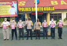 Anggota Polisi berprestasi di Polres Batola dapat reward dari Kapolres AKBP Bagus Suseno