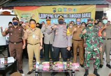 Kapolres Banjar, AKBP Andri Koko Prabowo, secara simbolis membuka acara program Kampung Tangguh Covid-19