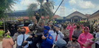 Lepas sambut Kapolres Batola, ” Datang dan pergi saat tanggap darurat Karhutla dan Covid-19″