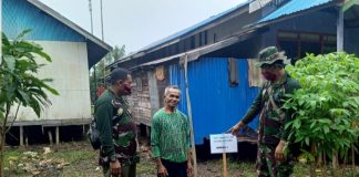 Selain jalan dan jembatan, Satgas TMMD juga bangun jamban sehat untuk warga Desa Sungai Telan Muara