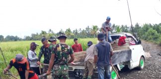 TMMD 108 Tabunganen, ” Jalan desa sudah bagus, perekonomian desa lancar”