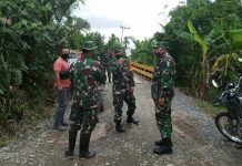 Ahli Bidang Manajemen Sishaneg Kodam VI Mulawarman tinjau lokasi TMMD Tabunganen