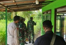 Warga Desa Sungai Telan Besar, senang mushola mereka di perbaiki satgas TMMD