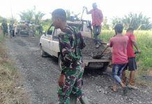 Tak kenal lelah, satgas TMMD terus selesaikan pekerjaan fisik demi wujudkan impian warga miliki akses jalan desa