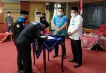 Setda Banjar lantik kepengurusan Forum Komunikasi Mahasiswa Kabupaten Banjar periode 2020-2022