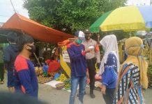 Bersiap dengan adaptasi kebiasaan baru, Kapolsek Anjir Muara pimpin penegakan disiplin protokol kesehatan