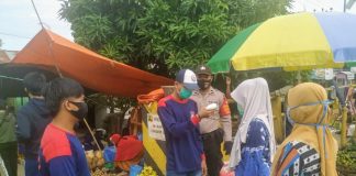 Bersiap dengan adaptasi kebiasaan baru, Kapolsek Anjir Muara pimpin penegakan disiplin protokol kesehatan