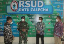 Danlanud Syamsudin Noor, salurkan bantuan ADP untuk RSUD Ratu Zalecha Martapura