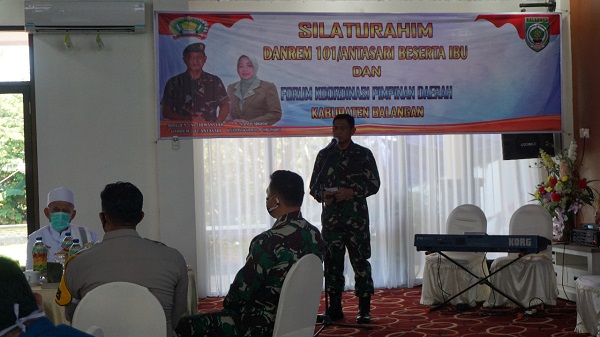 Kunjungan kerja ke Balangan, Danrem101/Antasari Brigjen TNI Firmansyah, puji lingkungannya yang bersih dan asri