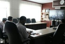 Bupati Balangan gelar rapat koordinasi Kecamatan Halong dan Kecamatan Awayan melalui video conference