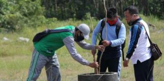 Peringati hari konservasi alam DLH Balangan, tanam pohon di areal ruang terbuka hijau