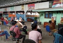 Sistem pembayaran retribusi Pasar Tungging Belitung akan ditarik setiap bulan