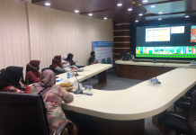 Ketua Dekranasda Kabupaten Hj.Raudathul Wardiyah, hadiri Munas Dekranas 2020 secara virtual