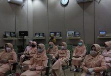 Ketua DWP Kalimantan Selatan secara virtual melantik Pengurus DWP Balangan periode 2019-2024