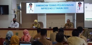 Pemkab Balangan Bersama BNNK menggelar bimbingan teknis P4GN